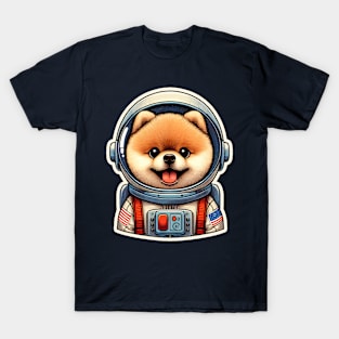 Pomeranian Astronaut T-Shirt